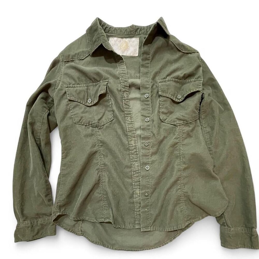 Bella-dahl Women's Green and Khaki Shirt